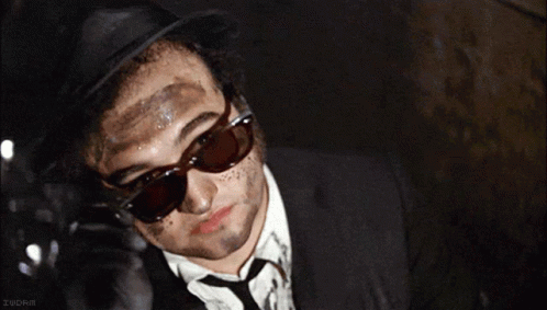 Blues Brothers John Belushi Mud Face GIF