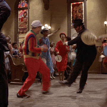 Blues Brothers John Belushi Rodney Dangerfield Dancing GIF
