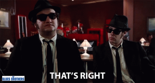 Blues Brothers That's Right GIF