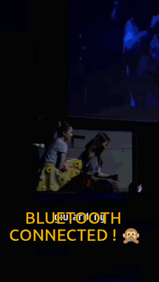 Bluetooth Connected Screen with Monkey