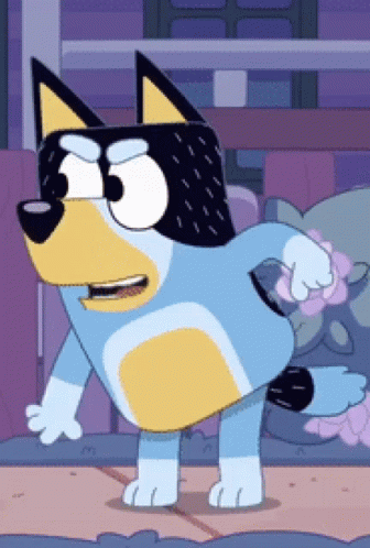Bluey Bandit Smacking His Bum GIF