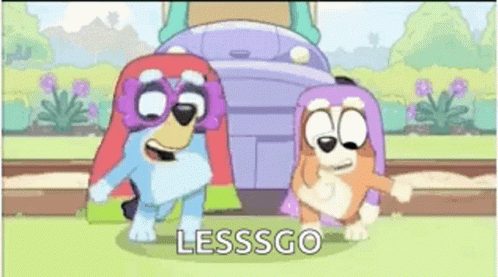 Bluey Let's Go GIF