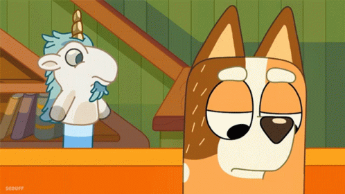 Bluey Chilli Heeler Regret GIF