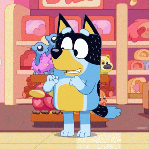 Bluey Heeler Punch GIF