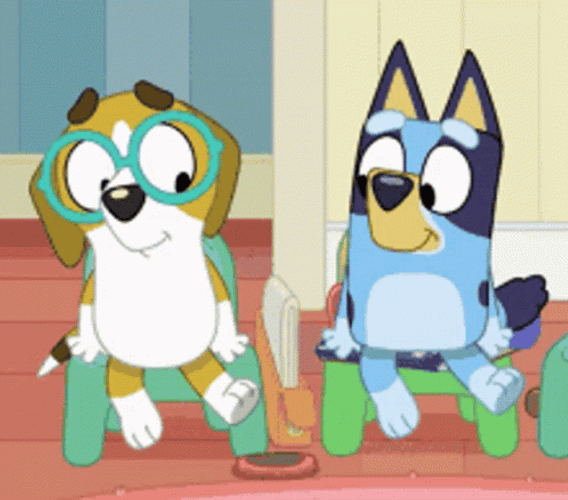 Bluey And A Friend GIF