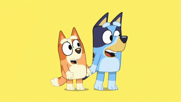 Bluey And Bingo Oooh Reaction They Amaze GIF