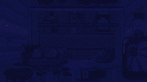 Bluey And Bingo Open Refrigerator And Found Egg Dog GIF