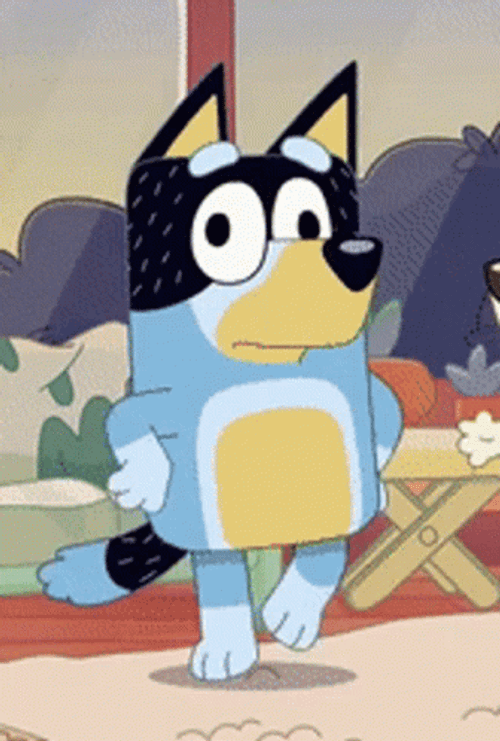 Bluey Bandit Heeler Dancing GIF