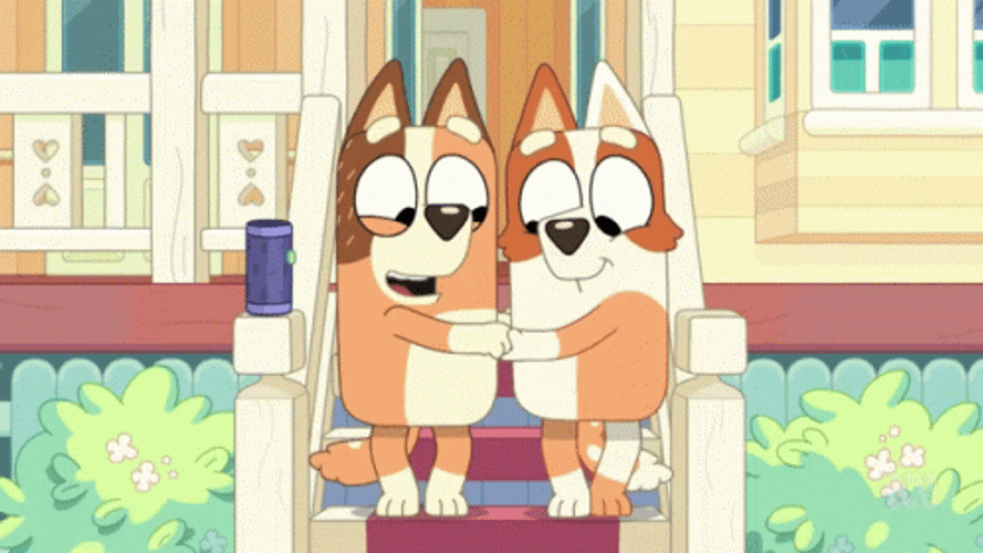 Bluey Chili Brandy Dancing GIF