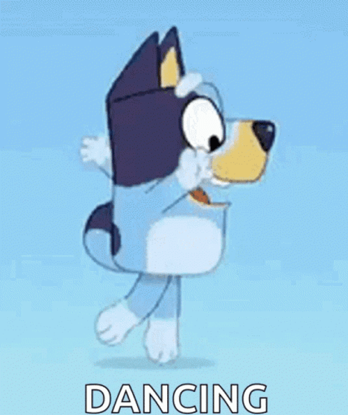 Bluey Heeler Dancing GIF