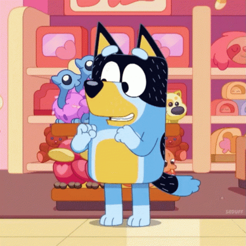 Bluey Heeler Punch GIF