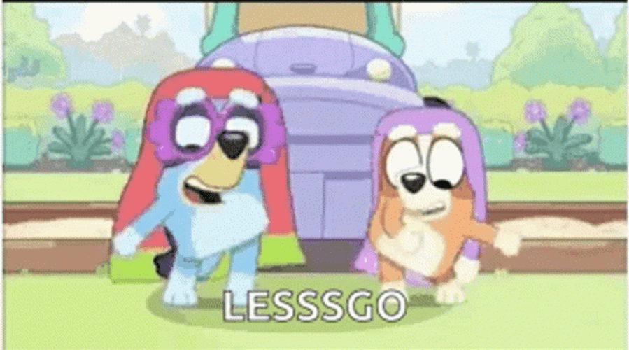 Bluey Let's Go GIF
