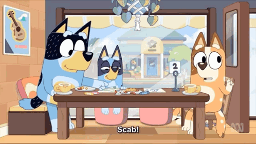 Bluey Where's My Chip Scab GIF