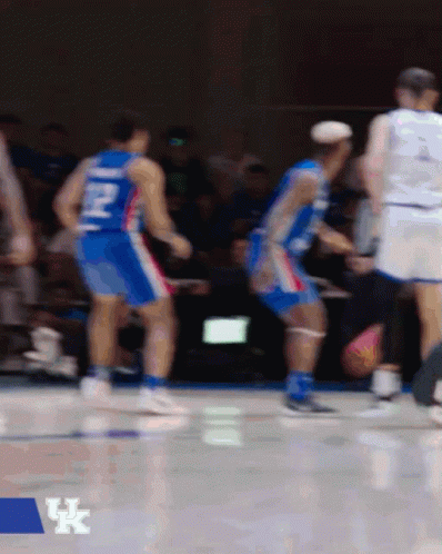 Blurred Basketball Game With UK GIF