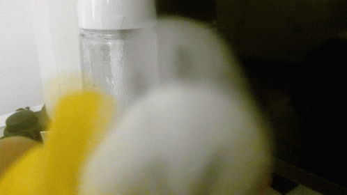 Blurred Bottle with White Lid