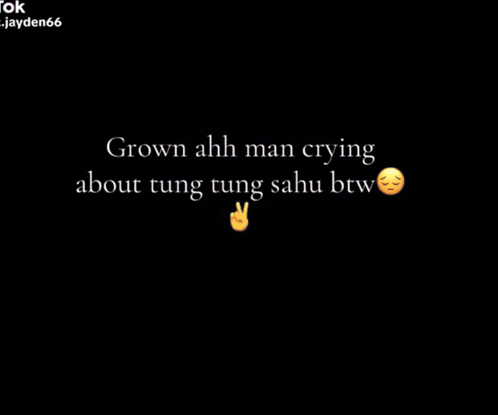 Blurred Cell Phone Grown Ahh Man Crying About Tung Tung Satu Btw