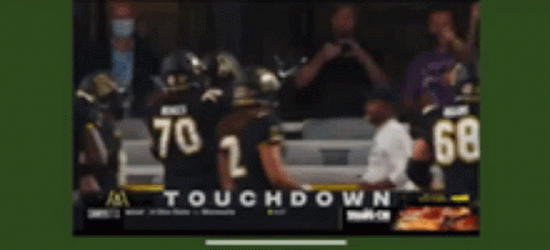 Blurred Football Player Number 81 Jersey