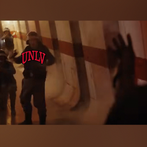 Blurred Group of People With Only in Red Letters