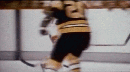 Blurred Hockey Player Number 5 Jersey GIF