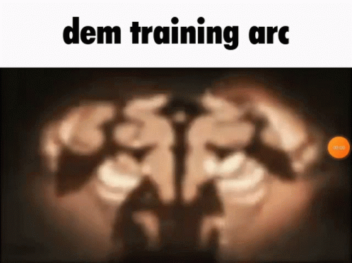 Blurred Image Saying Dem Training Arc GIF