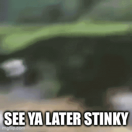 Blurred Image See Ya Later Stinky