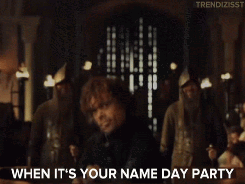 Blurred Image When It's Your Name Day Party