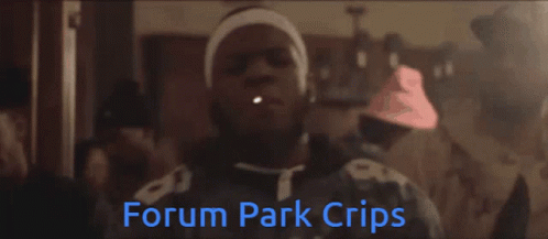 Blurred Man Forum Park Crips