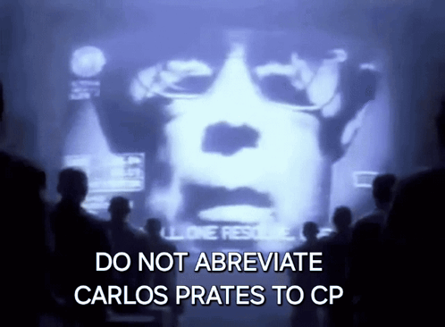 Blurred Man Saying Do Not Abbreviate Carlos Prates To CP GIF