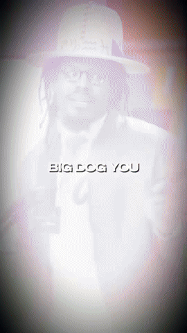 Blurred Man With Big Dog You GIF