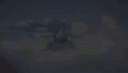 Blurred Person Flying in the Sky