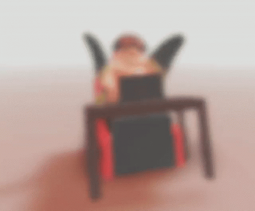 Blurred Person in Chair