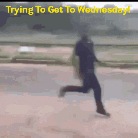 Blurred Person Running Trying to Get to Wednesday