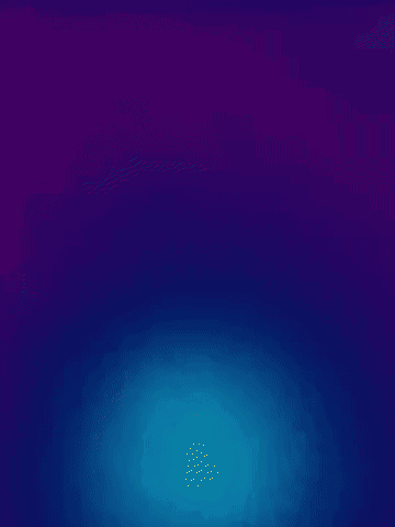 Blurred Person's Face With Purple And Orange Background GIF