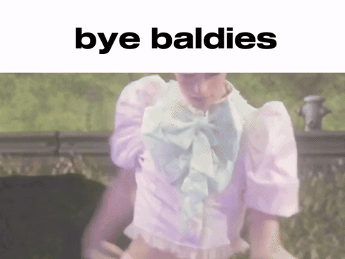Blurred Person Saying Bye Baldies