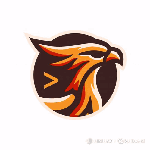 Blurred Phoenix Head In A Circle GIF