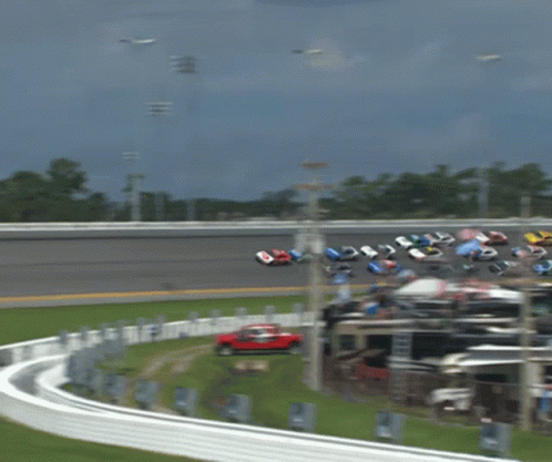 Blurred Race Cars Ford
