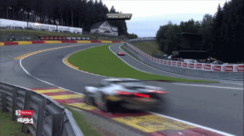 Blurred Race Track Highlights
