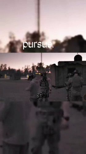 Blurred Soldiers Saying Pursue G9zh