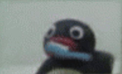 Blurred Stuffed Animal with Big Eyes