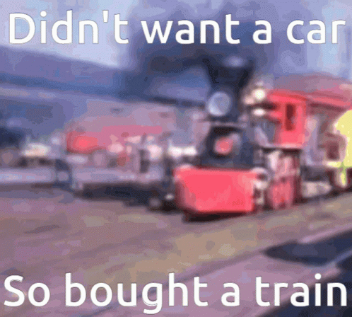 Blurred Train Didnt Want a Car So Bought a Train