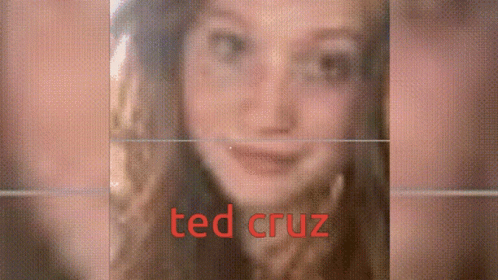 Blurred Woman With Ted Cruz Name