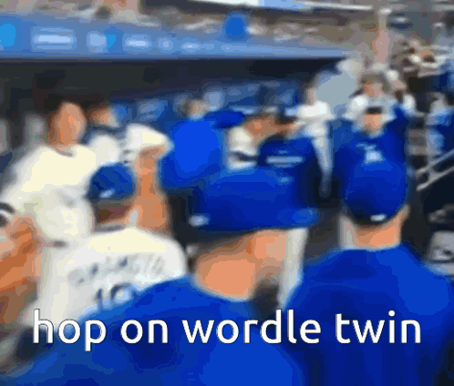 Blurry Baseball Team Hop on Wordle Twin