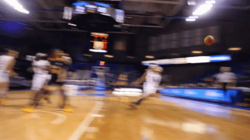 Blurry Basketball Game Scoreboard UC San Diego