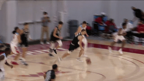 Blurry Basketball Player with UCSD Jersey