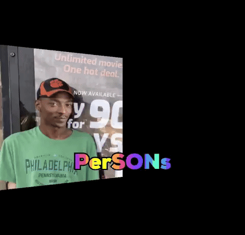 Blurry Face With Persons GIF