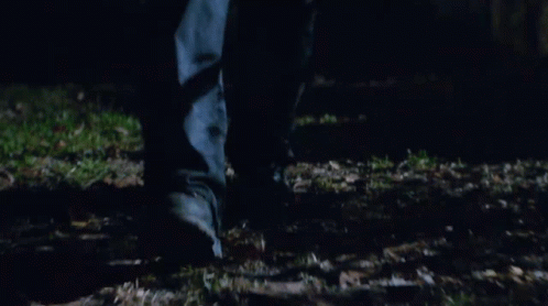 Blurry Feet Walking Through Grass