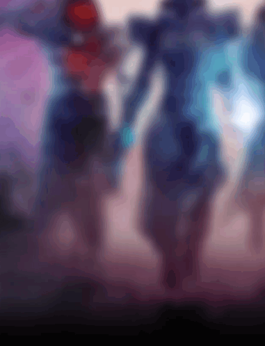 Blurry Group of People Walking