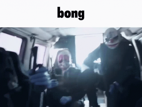 Blurry Group of People with Bong