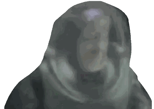 Blurry Hooded Person
