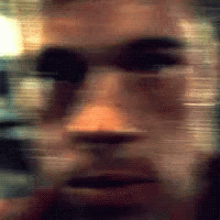 Blurry Man Face With Lines